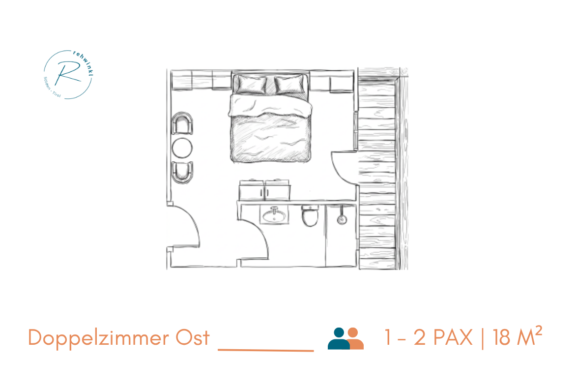 floor plan double room