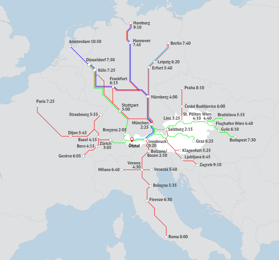 Karte Bahn